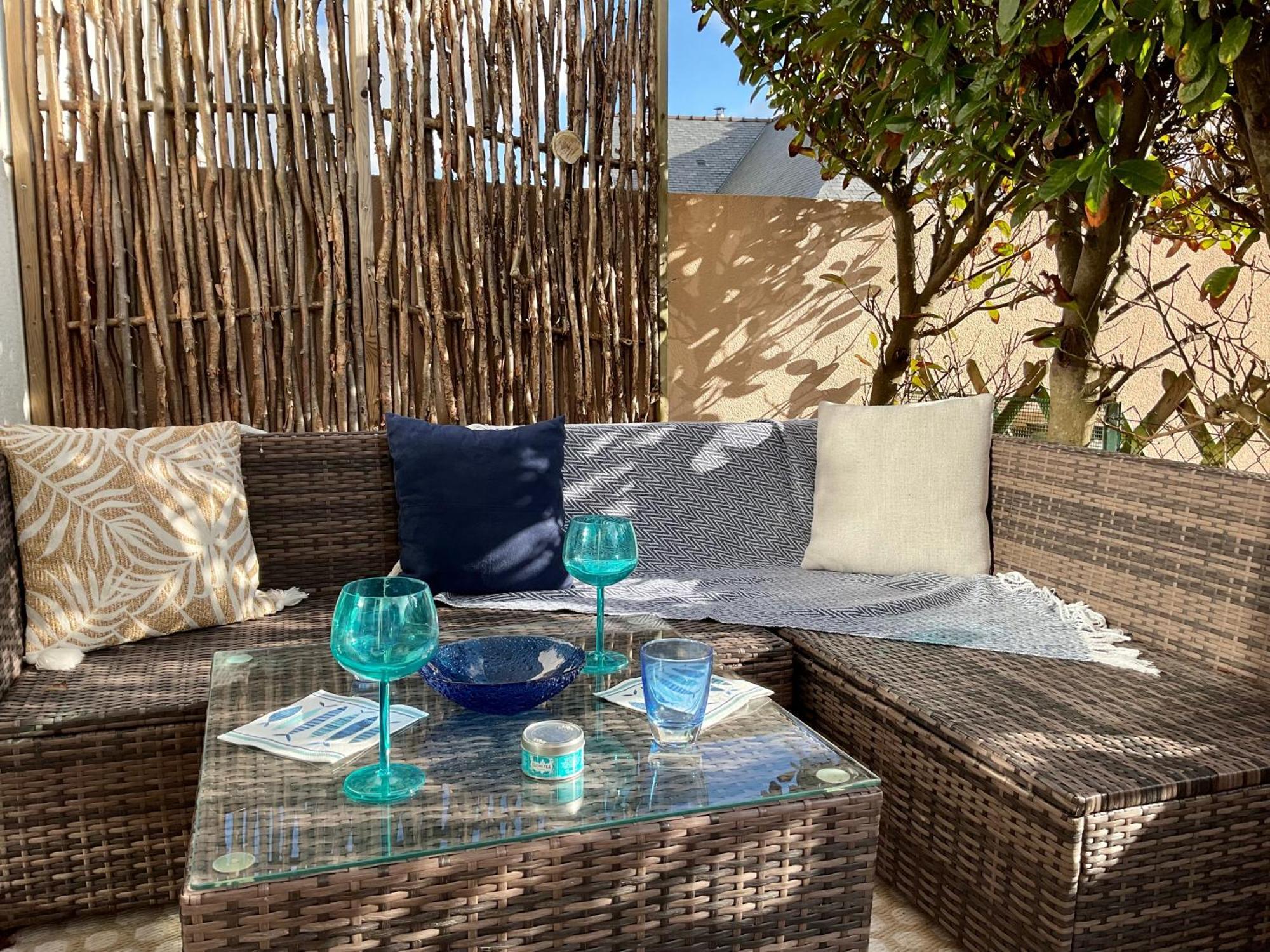 Le Nid Douillet, Studio Avec Terrasse Et Parking A 400M Des Plages Larmor-Plage Exterior foto